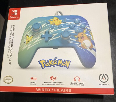 Power A Nintendo Switch Controller Lightning Pokémon