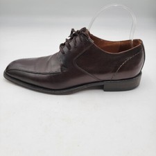 Johnston Murphy Men's Sz 9M Leather Harding Oxford Brown Shoes Blemished