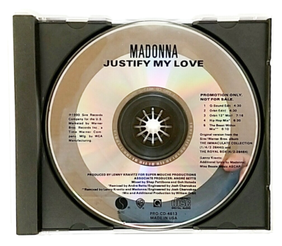 CD) Madonna – Justify My Love, Promo, PRO-CD-4613, Single, NM/NM