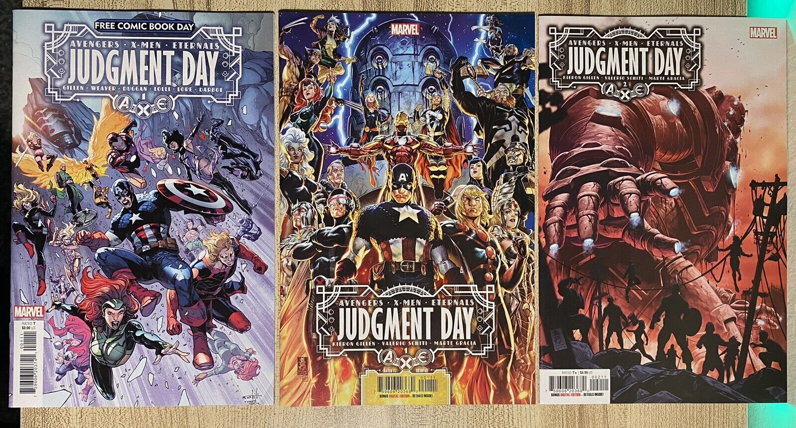 A.X.E. Judgment Day FCBD, #1, #2 (Marvel 2022) NM