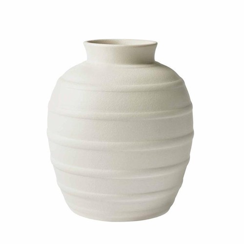 Textured Ceramic Vase Ribbed Design Flower Arrangement Home Decor Indoor New - Picture 5 of 6