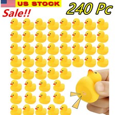 Lot of 240 Pack Mini Rubber Ducky Float Duck Baby Bath Toy, Shower Bath Party