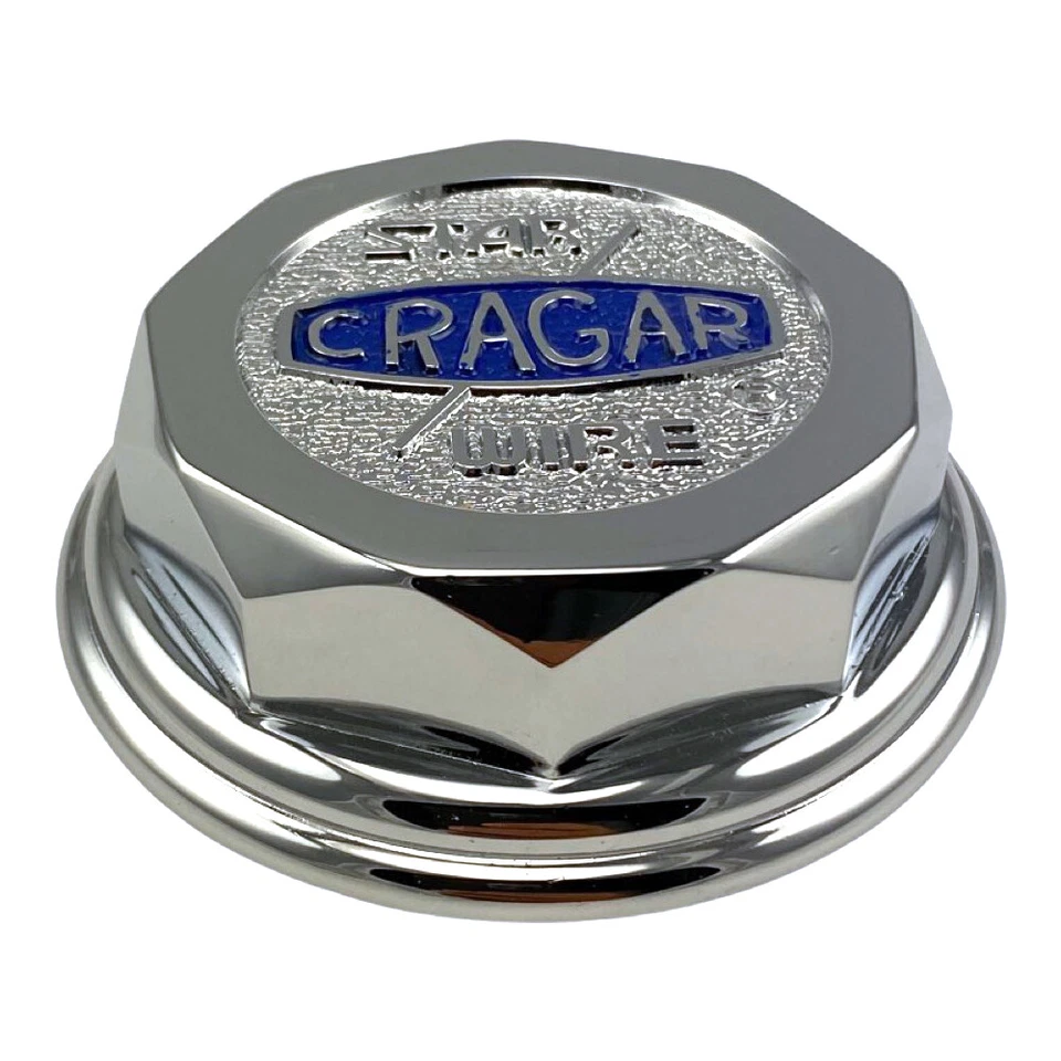 4x NUEVO Tapas centrales cromadas Cragar 14" 15" 5 tacos 470 471 Star Wire A-6026115 Foto 3 de 4