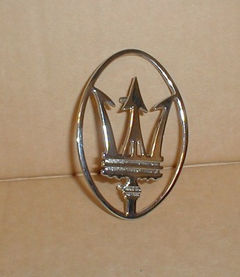 Maserati Biturbo TRUNK EMBLEM  Ghibli II  1990's  Trident Boot *New*  364702109