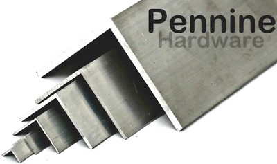 SGS METALS ALUMINIUM EQUAL ANGLE Extruded Extrusion L Shape 13 Sizes Bandsaw Cut UK