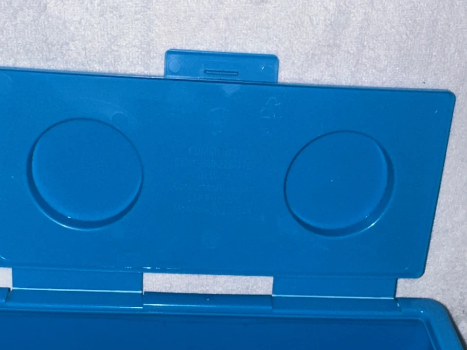 Chubs Stackable Blue Vintage Building Block Storage Container Good Used  - Image 4 of 4