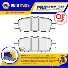 Brake Pads Set fits NISSAN NV200 ME0 Rear 2014 on Proformer AY060NS053 New