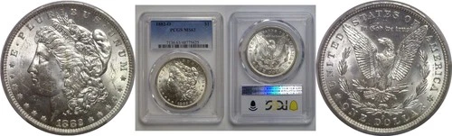 1882-O Morgan Dollar   PCGS MS-63