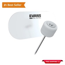 Protective Clear Plastic Bass Drum Patch for Double Pedal   2 Patches Included