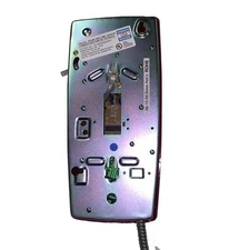 Cortelco 2554-ARC-RD 255447arc20m Wall Phone W/armored Cord