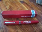 Vintage Sheaffer Pen "Enjoy Coca-Cola"Coke Nonsense Ballpoint Red New Condition