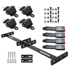 LABLT 4 Retractable Golf Cart Seat Belts and Bracket for EZGO Yamaha Club Car