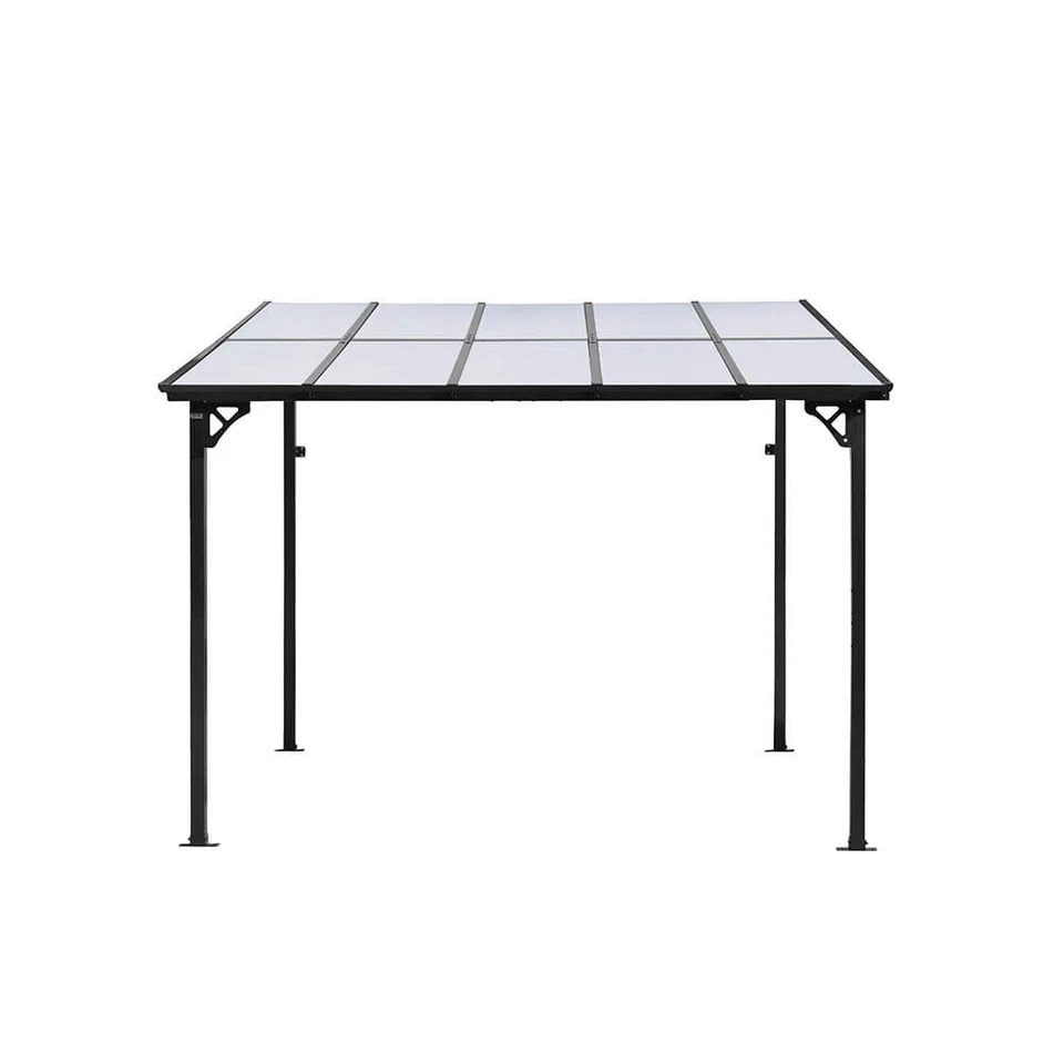 Terrassenüberdachung Alu anthrazit Terrassendach Komplettset Premium Plexiglas - Bild 3 von 4