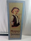 Vintage Murphy Harmonika Tin Sign Made in Germany Harmonica Art