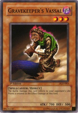 YuGiOh Gravekeeper's Vassal PGD-EN063 Common Englisch Light Played 1st