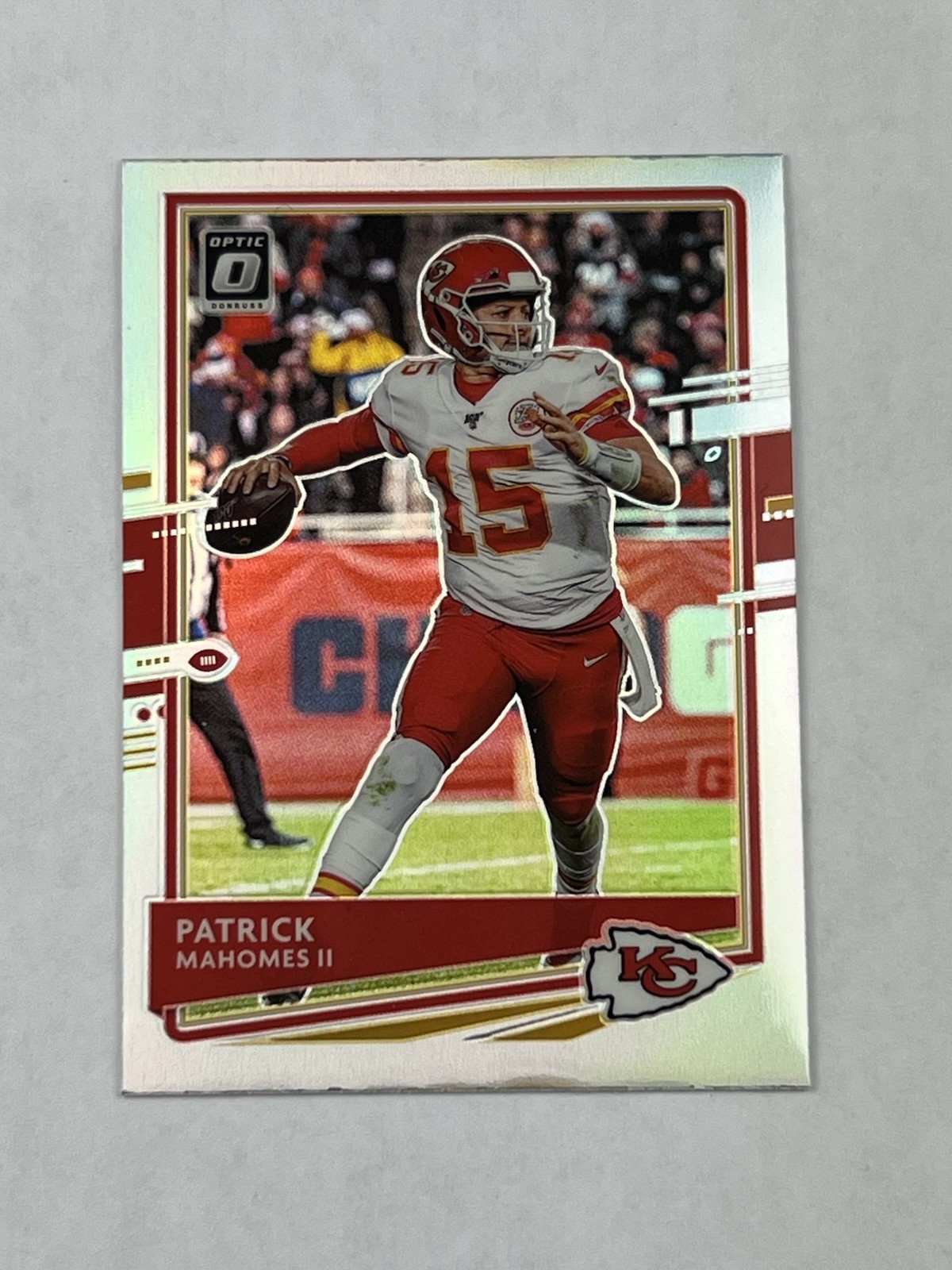 Patrick Mahomes II 2020 Donruss Optic Silver Prizm Holo Kansas City Chiefs #1