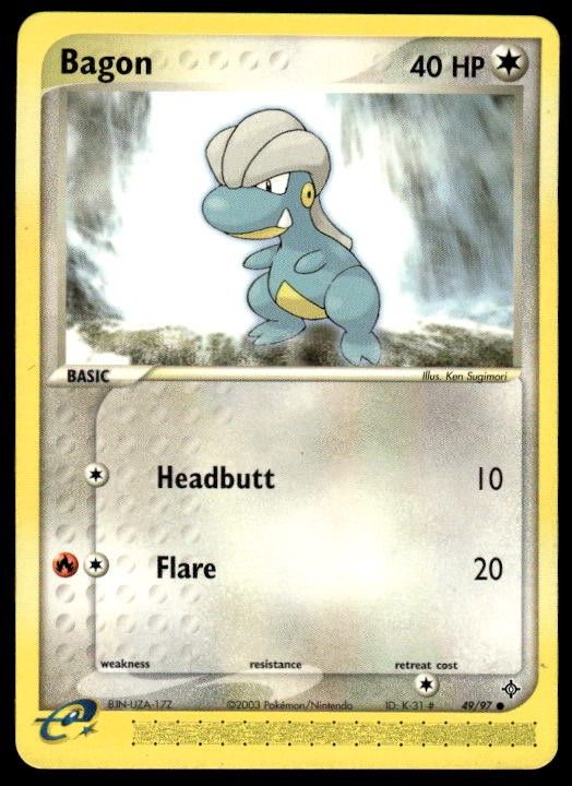 Pokemon Dragon #49/97 Bagon Common LP