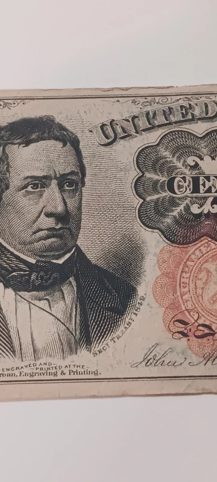 1864 US Fractional Currency 10 Cents Note - Third Issue - William M. Meredith - Image 3 of 4