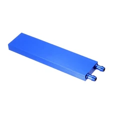 Aluminum Water Cooling Block 40x160x12mm Liquid Cooler Heat Sink Systems, Blue
