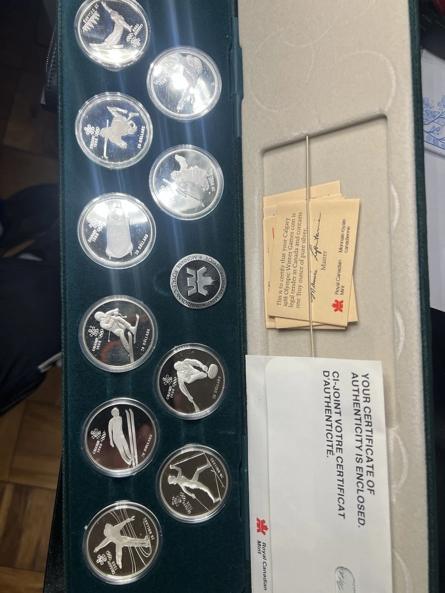 1988 Olympic Coins Indiana Canadian Commemorative Coins for sale