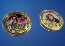 Set of 2 Taylor Swift Gold Plated Commemorative Coins