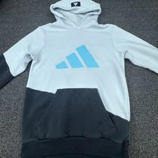 Adidas Hoodie Mens Medium Badge of Sport Pullover Sweatshirt Athletic