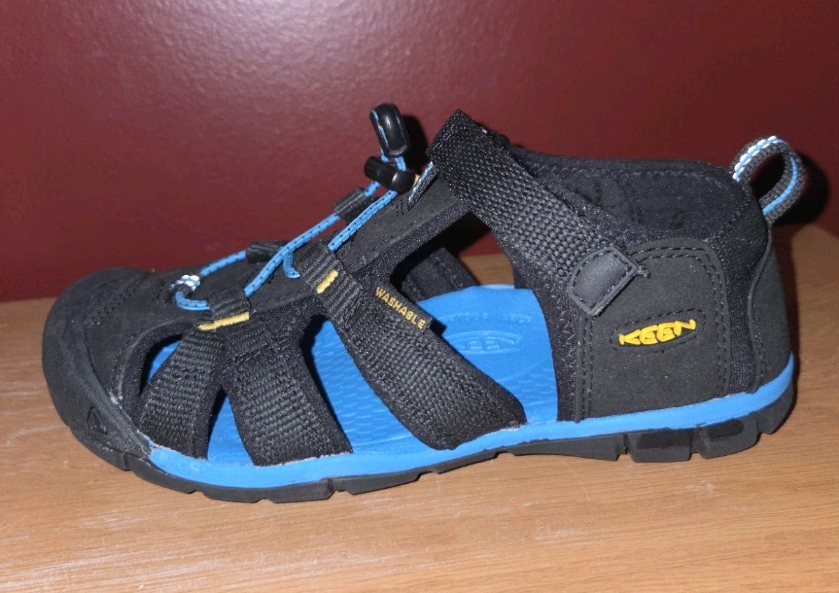 Sandali Keen bambino taglia 2 nero e blu scarpe ragazzo