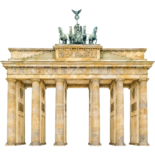 Brandenburg Gate Landmark World Wonder Self Adhesive Vinyl Sticker
