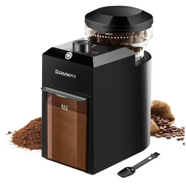 Automatic Burr Coffee Grinder Electric 28 Adjustable Gears Espresso Drip Bean