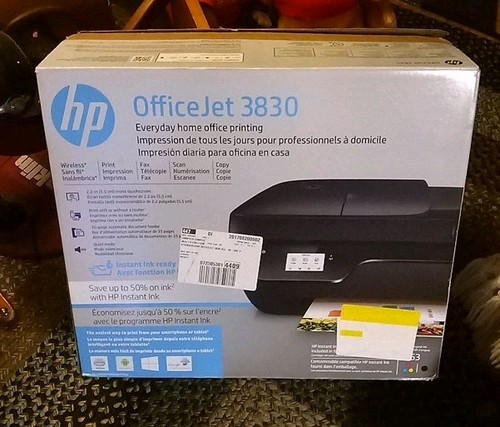 HP OfficeJet 3830 Wireless Color All In One Inkjet Printer Works Extra Ink Cord - Picture 11 of 11
