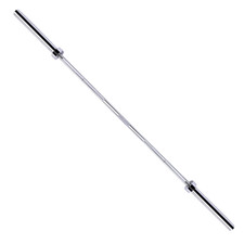 Straight Olympic Barbell Alloy Steel 2-inch Diameter Silver Finish 6ft
