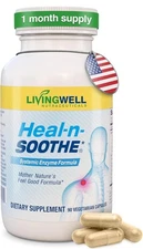 LivingWell Nutraceuticals Heal-N-Soothe Pain Relief & Inflammation (90 Capsules)