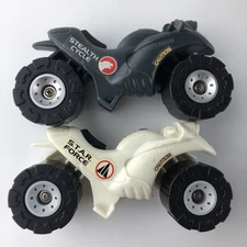 Lot Of 2 Lanard Motorcycles Star Force Stealth Cycle 1997 toys vintage