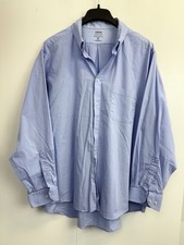 IZOD Mens Advantage Performance Long Sleeve Button Down Shirt 2XL Blue Gingham