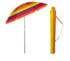 Ombrellone Spiaggia Mare Antivento Ø 200 cm 8 Stecche in VARI COLORI - 985