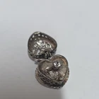 Beautiful sterling Silver vintage heart shaped box with ring inside charm.