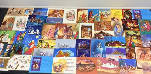 Vintage Christmas Cards Fronts ONLY for Scrapbooking Crafts Decoupage Lot of 50+