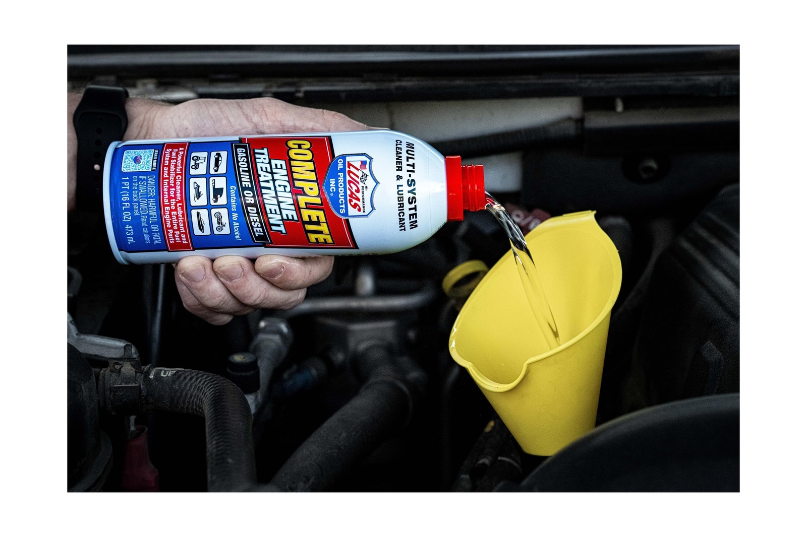 Lucas Oil 10016 Complete Engine Treatment - 16 Ounce (Pack of 12)