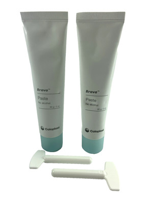 2 PK Coloplast 12050 Brava Paste Alcohol Free 2 oz Tube2 Exp: 10/2026