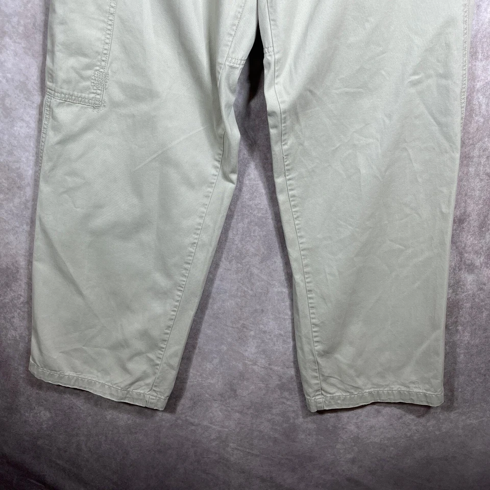 Pantalones cargo Guess Jeans para hombre 34 beige recto holgado cintura ajustable años 90 Y2K Foto 3 de 4