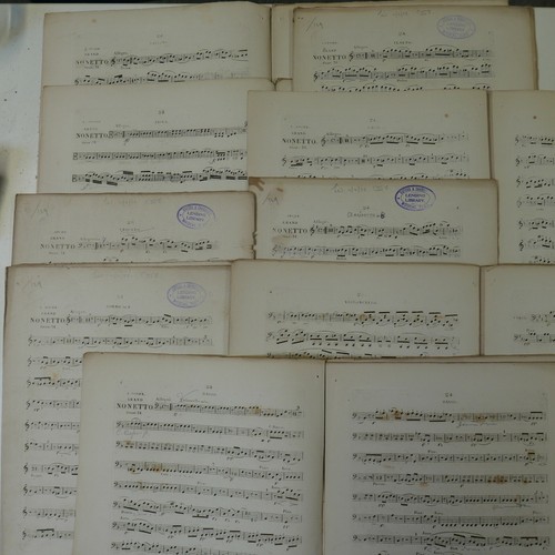 LOUIS SPOHR grand nonetto op.31 , antique set of parts circa 1820 - Picture 2 of 2