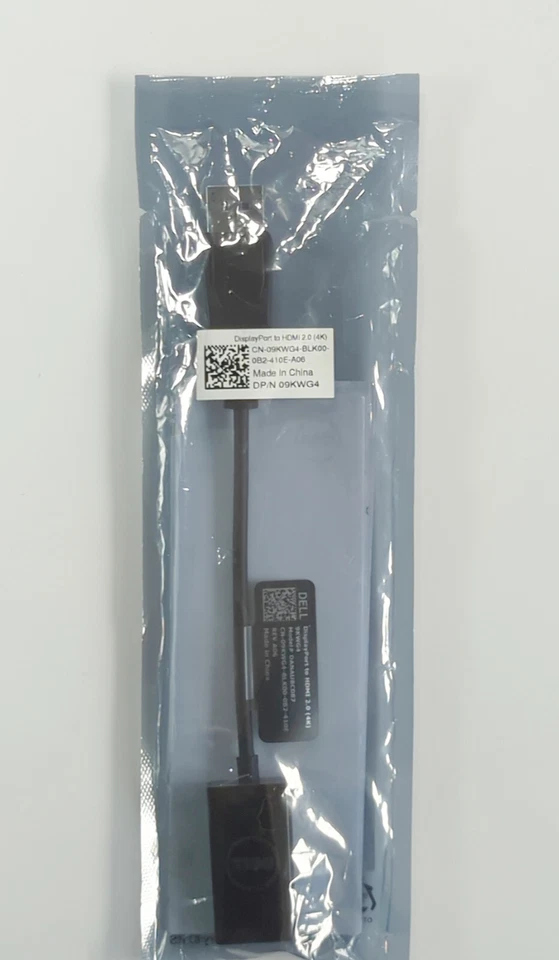New Dell DisplayPort to HDMI 4K Video Monitor Adapter Cable DANAUBC087 09KWG4 - Image 4 of 4