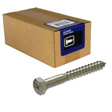 EVERBILT 1/4 in. x 2 in. Stainless Steel Hex Lag Screw 25-Pack 1002626927