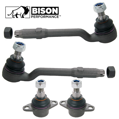 Bison Performance 4pc Front Outer Tie Rod End & Lower Ball Joint Kit For E53 X5