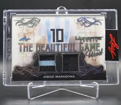 2021 Leaf Ultimate Sports Icons No.10 Diego Maradona 2/2 Used Memorabilia - Bild 1 von 2