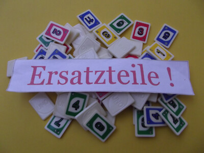 Ersatzteile für * UNO RUMMY * von Mattel, bitte Beschreibung lesen!