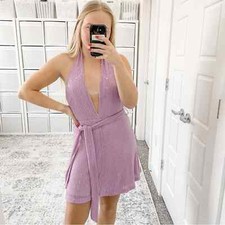 NWT MISHA COLLECTION TIA DRESS Sequin Lilac