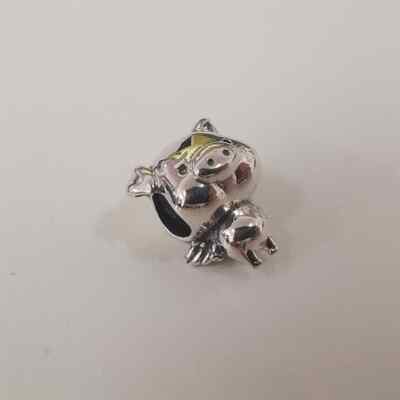 Die fliegende Pfeife Schwein Charm Silber Pandora