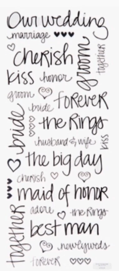 Boda frustrado Pegatinas para colecciones de Recortes