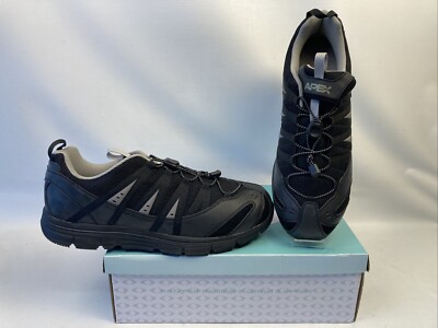 Apex A5000M Men's Black Bungee Lace Athletic Size 14 X-Wide New NIB